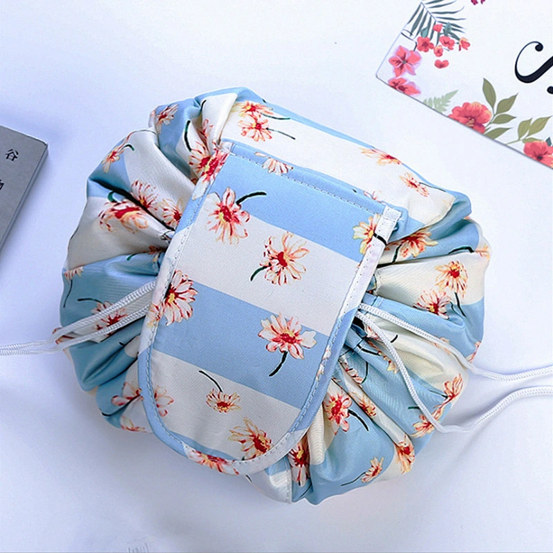 Simple Easy Carry On Cord Bag Organizer Waterproof Lazy Travel Cosmetics Foldable Drawstring Pouch Bag