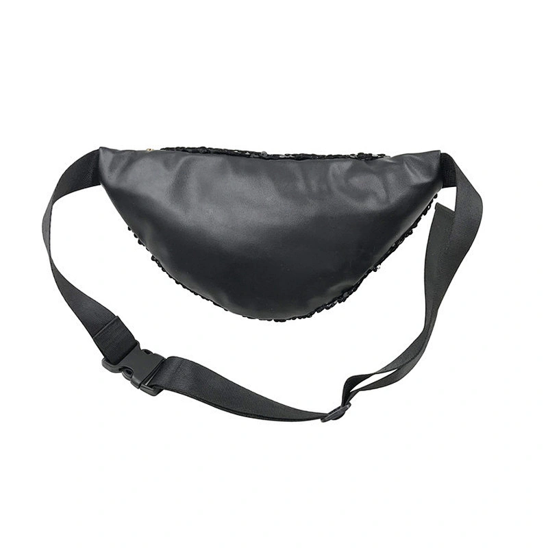 Factory Custom Casual Shiny PU Fanny Pack Trendy Ladies Waist Bag