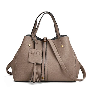 Latest luxury popular bags handbags 2019 PU leather genuine leather handbags for women