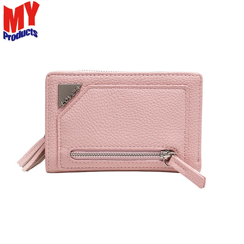 Short Wallet Ladies Small Women Fresh Foldable Leather Coin Purse Leather Wallets