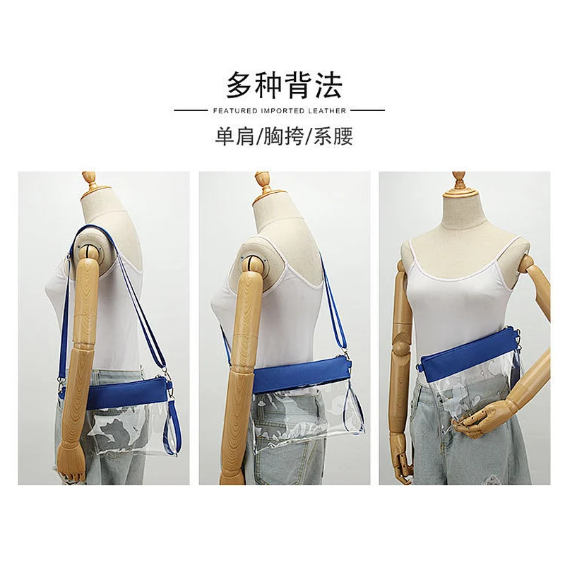 Transparent Clear Crossbody Bags Tote Women Shoulder Messenger Clutch Bag