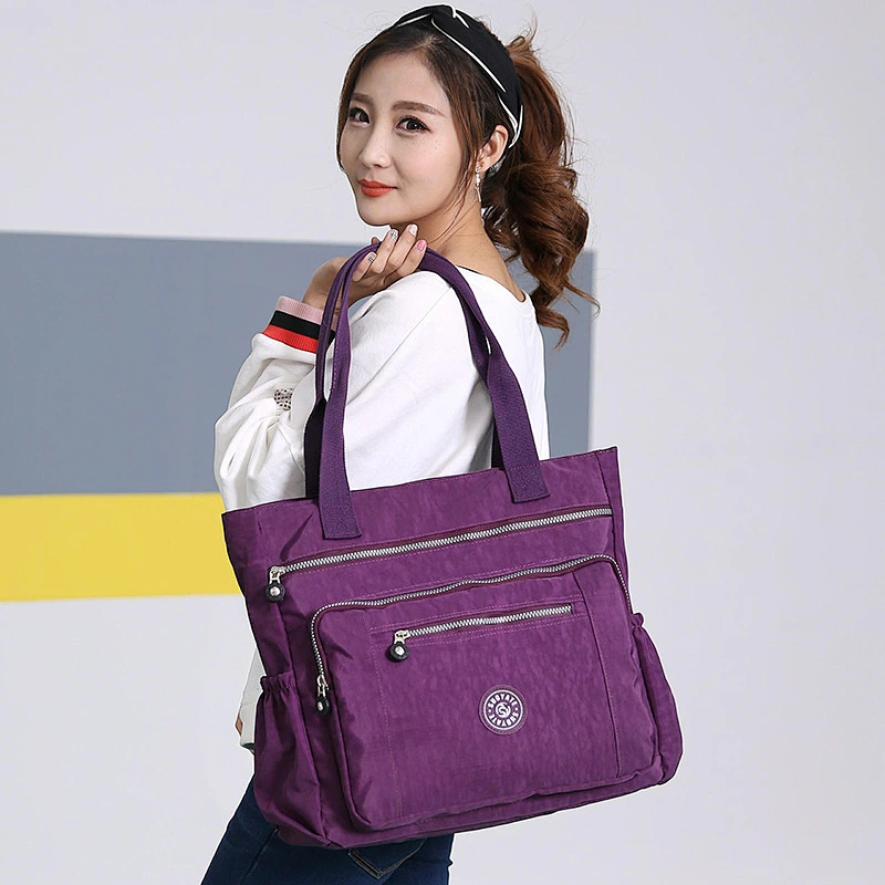 Factory Wholesale Custom nylon Women Handbag Fashion Lady Shoulder Bag Hot selling winter handbag Tote