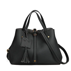 Latest luxury popular bags handbags 2019 PU leather genuine leather handbags for women