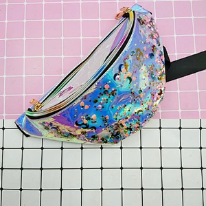 Fashion Laser Beach Waist Bag Fashion Cool Quicksand Bag Waist Bag Crossbody Hit Color