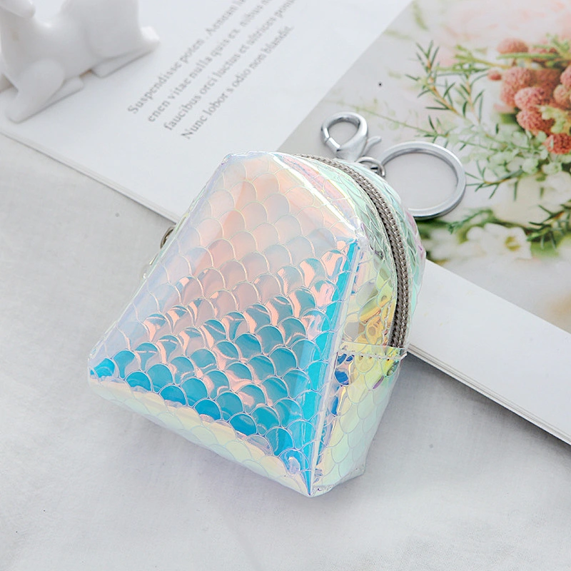 4 Shape Design Promotional Gifts PVC Bling Women Purse Bag Summer Mini Card Holder Wallet For Female