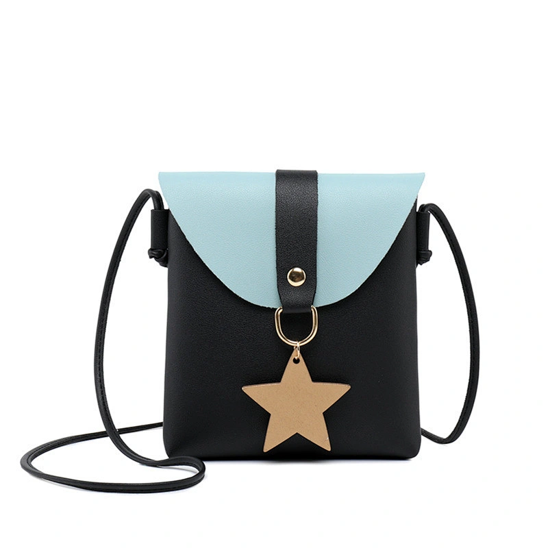 Factory Direct Lucky Star Bucket Coin Purse Little Girl Tassel Shoulder Phone Bag Messenger Bag