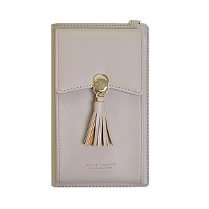 Popular Fashion Ladies Mobile Phone Bag Student Large-Capacity Multifunctional Wallet Simple Ladies Messenger Bag