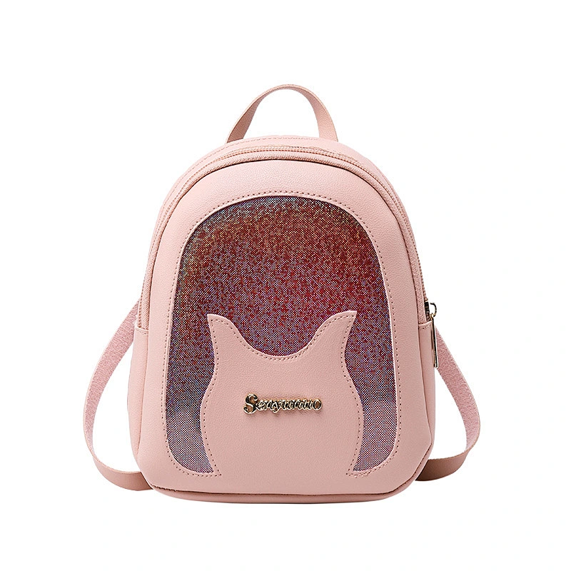 New Style Minimalist Transparent Jelly Color PVC Double Shoulder Backpack Mini Waterproof Portable Girls Backpack