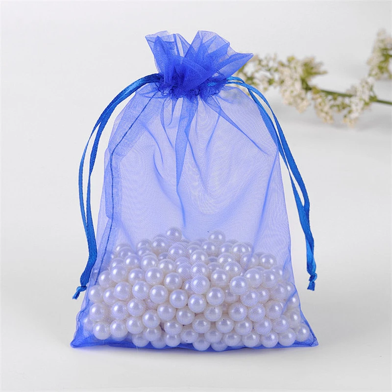 High quality gift bags custom cheap organza storage gift pouch drawstring bag