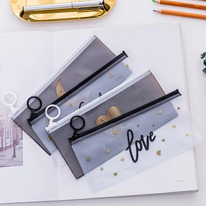 Creative Student Stationery Bag Transparent PVC Waterproof Pencil Bag