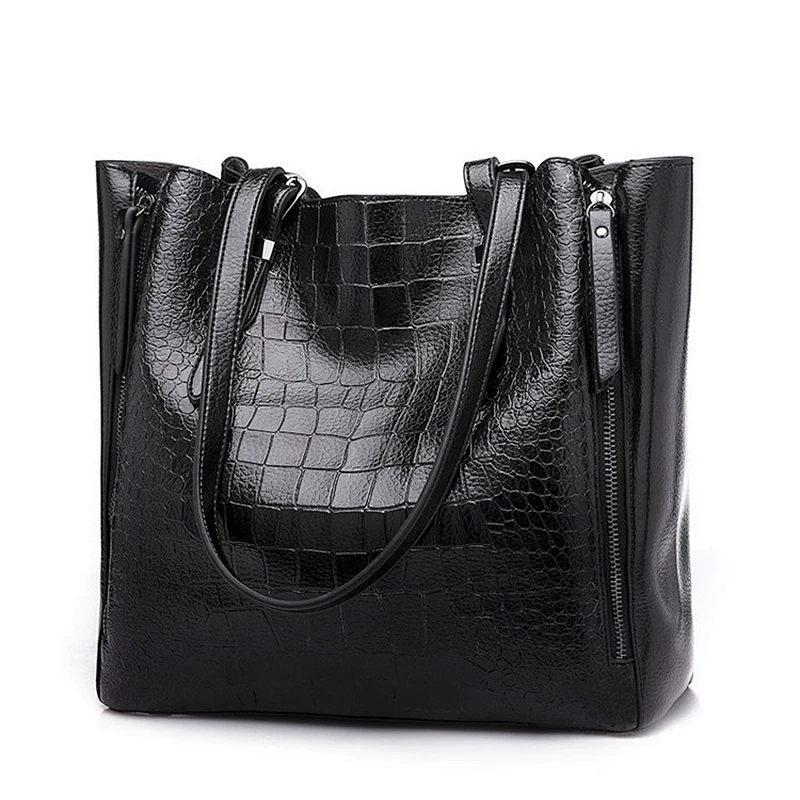 Wholesale large capacity lady handbags high quality fashion women pu leather tote bag