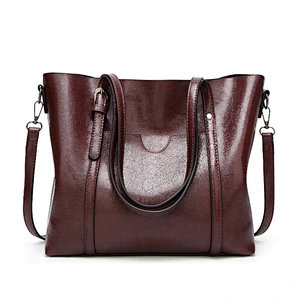 China Manufacturer Litchi Texture PU Leather Handbag Ladies Bag