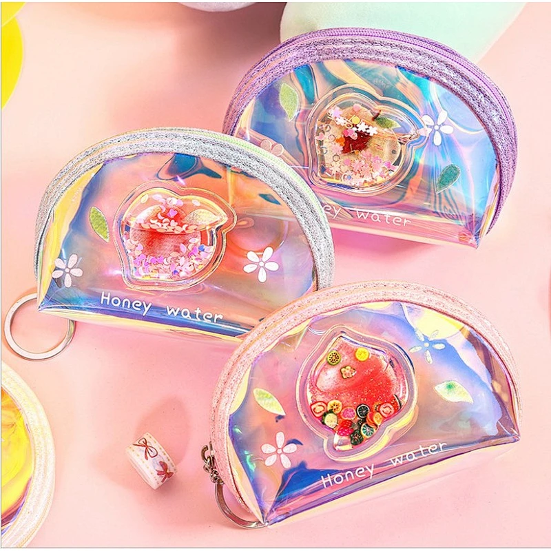 Factory direct sale fruit simple coin purse laser key small wallet Korea mini handbag wholesale