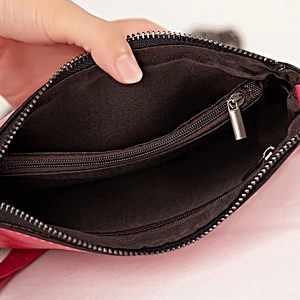 New stylish women metal chain strap sling bag pu leather ladies messenger bag