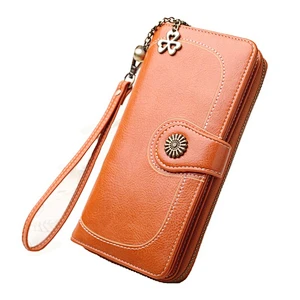 2019 Fashion vintage purse wallet pu leather travel coin card holder wallet for women