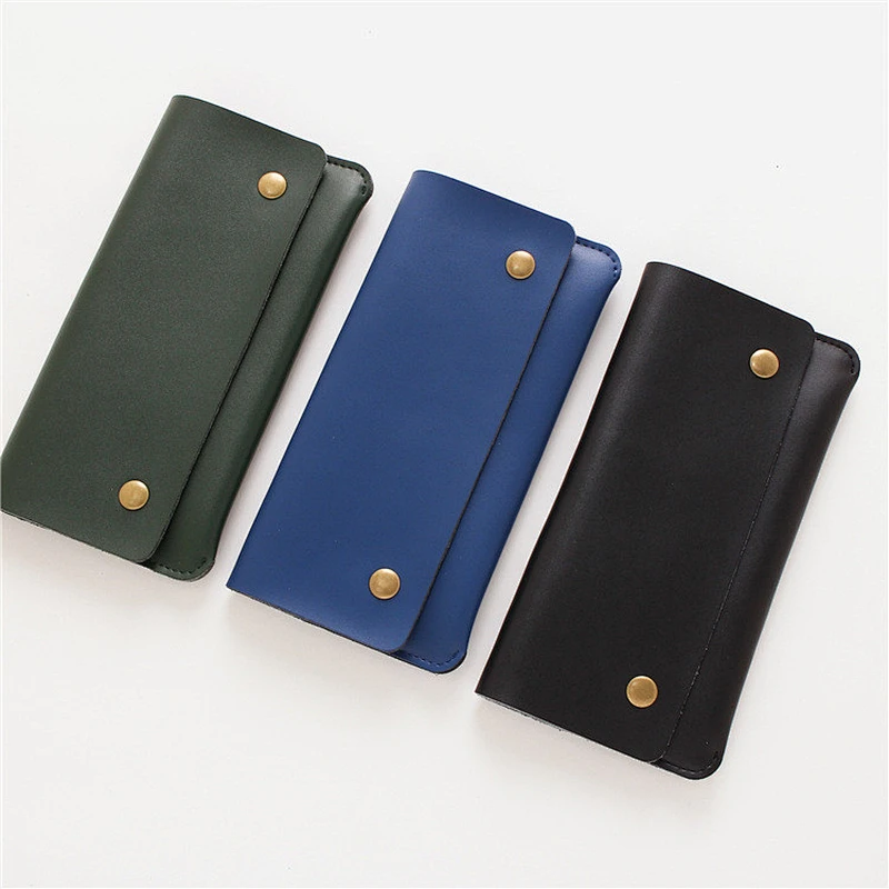 Hot Sale Women Girls Fashionable Professional Genuine Leather Business Wallet with Zipper