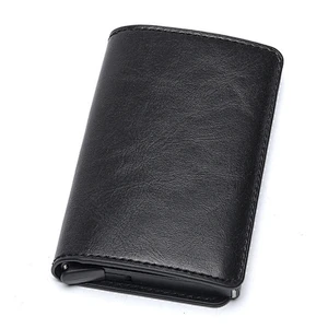 Multi-functional card holder  pu leather men memory credit id card holder