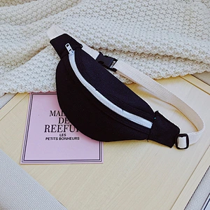 2020 New Design Kids Waist Bag Canvas Sling Bag Baby Girls Custom Logo Fanny Bag