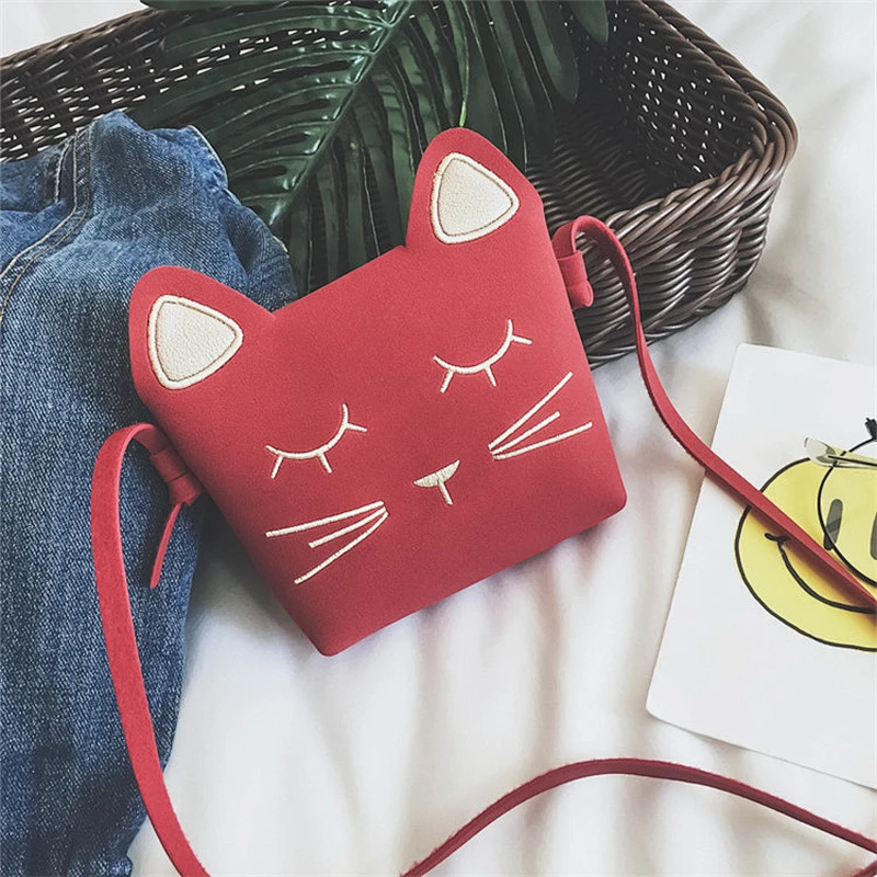 Children Bag Cute Girl Shoulder Bag Little Mini PU Bag