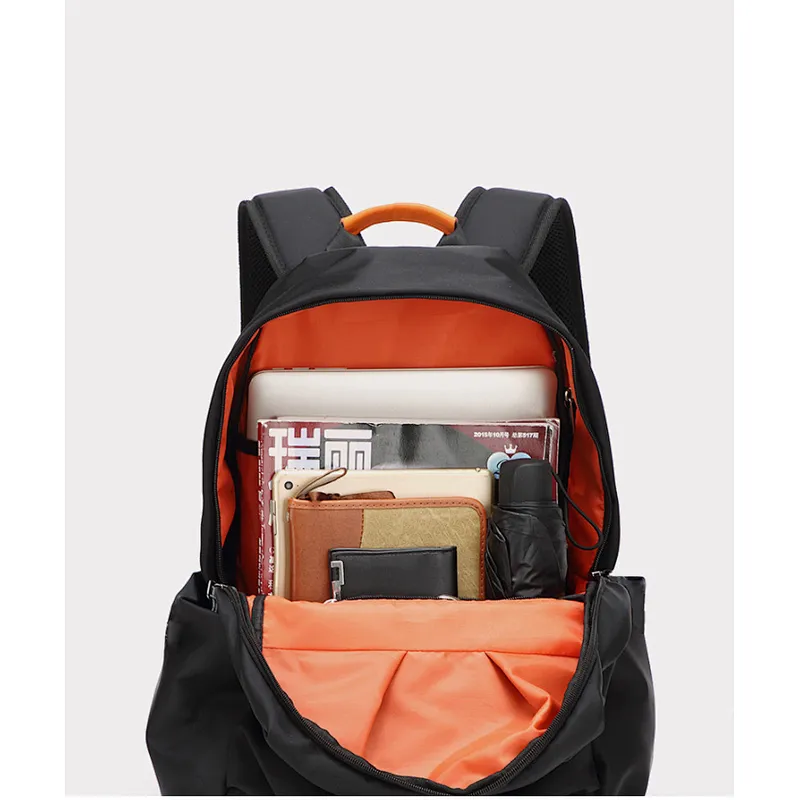 Travel Backpack Casual Oxford Spinning Backpack Laptop Bag Black Pink Personalized Fashion Bag