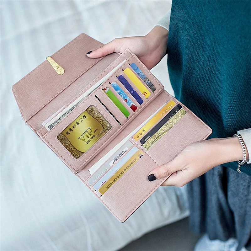 Small Leather Women Travel Wallet, Lady Wallet Money Bag