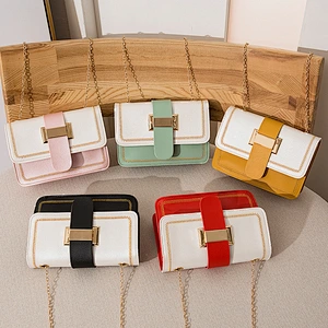 2020 Spring Summer New Korean Fashion Wild Embroidery Small Square Bag Ladies Shoulder Crossbody Bag