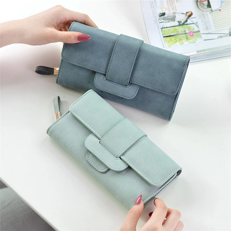 2019 New Fashion Leather Woman/Girls Credit card Wallet Long Wallet