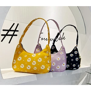 Wholesale Mini Crossbody Bag Amazon Shoulder Bag Women Fashion Nylon Printed Daisy Underarm Bag