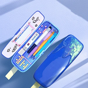 Quicksand DIY Assembled Stationery Box Primary School Girl Cute Multifunctional Large Capacity Pencil Case