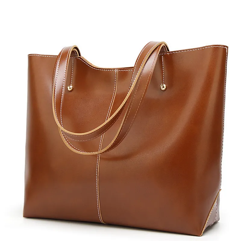 2020 Customized Vintage Casual Satchel for Women Laptop Bag Fashion Ladies PU Leather Tote Bag Shoulder Handbags
