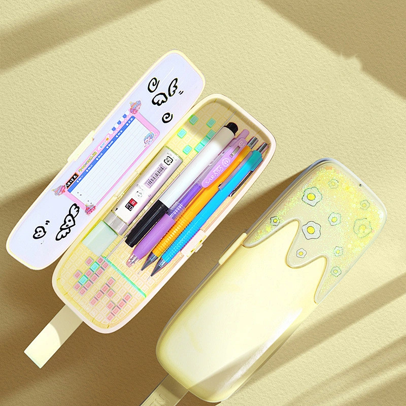 Quicksand DIY Assembled Stationery Box Primary School Girl Cute Multifunctional Large Capacity Pencil Case