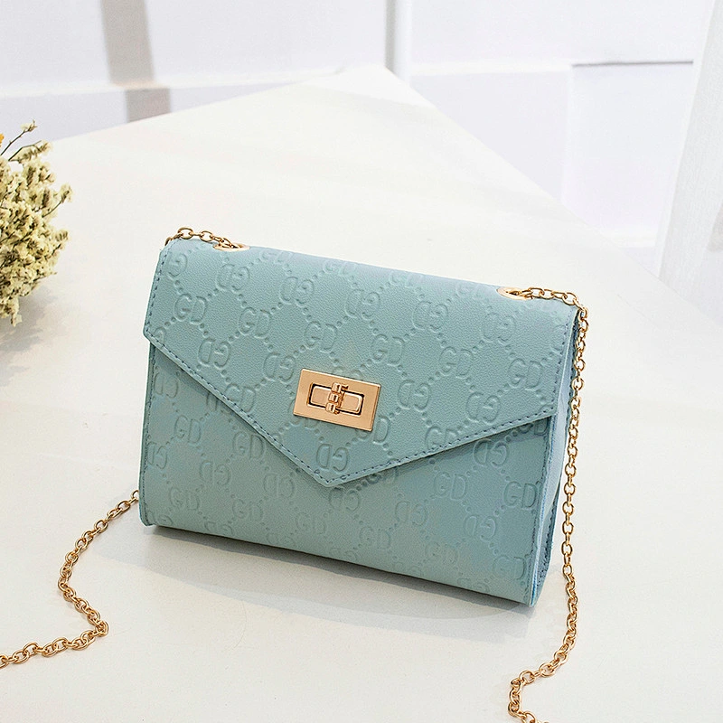 Cheap Price Lady Fashion Mini Messenger Bag Small Pu Leather Chain Shoulder Bag