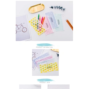 Creative Student Stationery Bag Transparent PVC Waterproof Pencil Bag