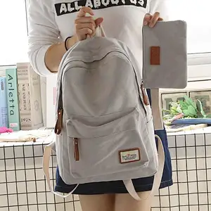 New Style Fashion Beautiful Canvas Backpacks College High Capacity Laptop Backpack