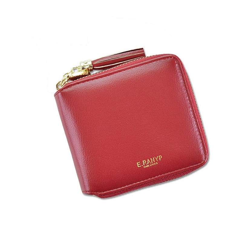 Simple custom design hand purse  PU  leather purse small wallet women