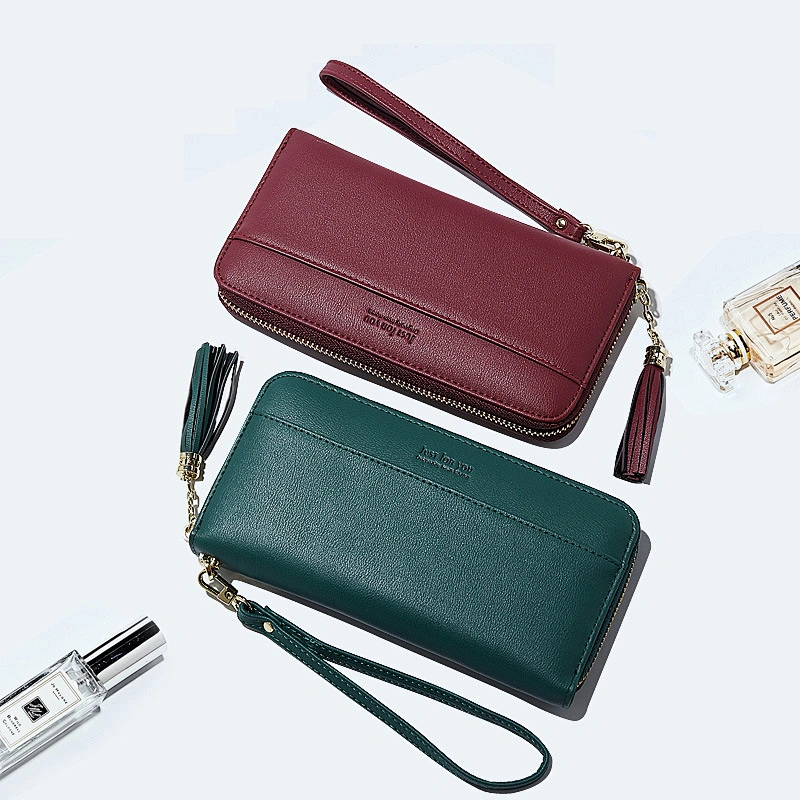 yiwu bag factory pu leather ladies card holder wallets leather woman