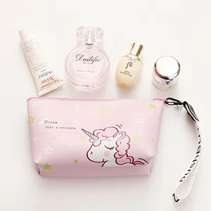 Creative Cute Girl Large Capacity Hand-Held Waterproof Travel Portable Cosmetic Bag Storage Bag