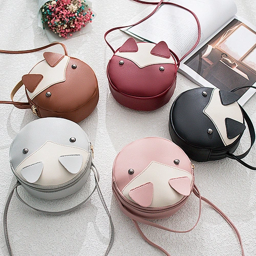 New Korean Style Female Bag Shoulder Messenger Small Round Bag Simple Fashion Personalized Mobile Phone Bag