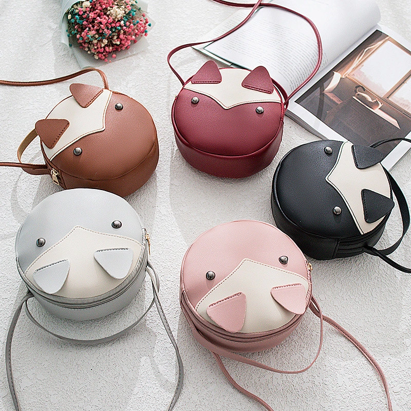 New Korean Style Female Bag Shoulder Messenger Small Round Bag Simple Fashion Personalized Mobile Phone Bag