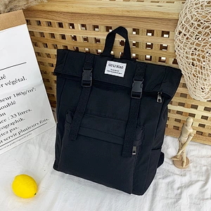 Fashion Design Rolling Top High School Bag College School Backpack For Boys Girls