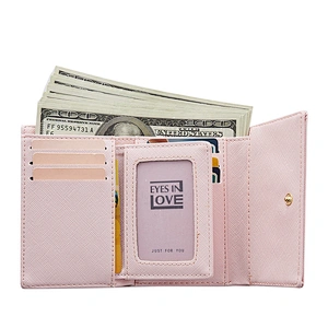 Wholesale alibaba new arrival high quality purse wallets for women fashionable 3 fold wallet
