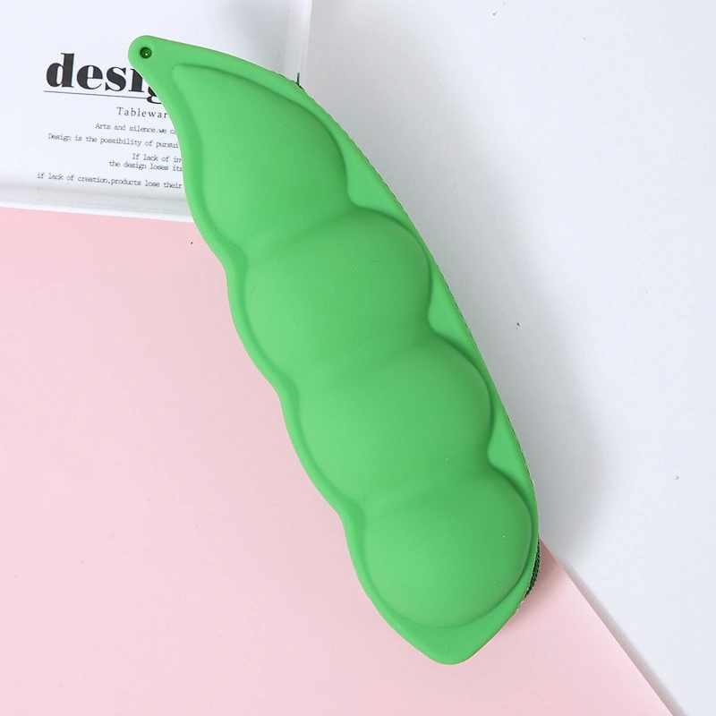 Fruit Vegetable Modeling Student Silicone Pencil Case Simple Creative Pencil Case Girl Cute Stationery Storage Bag