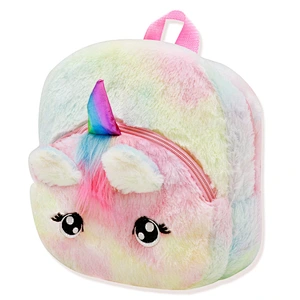 Fashion cartoon unicorn children kindergarten girl small school bag cute plush backpack