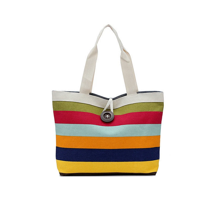 Plain Canvas Bag Shoulder Reusable Shopping Bag