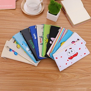 Wholesale Big Capacity Canvas Cheap Promotional Oxford Student Pencil Case