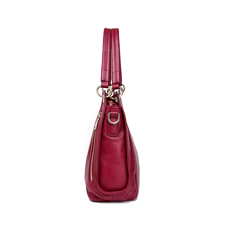 Wholesale fashion genuine leather tote bag women travel large capacity shoulder handbags