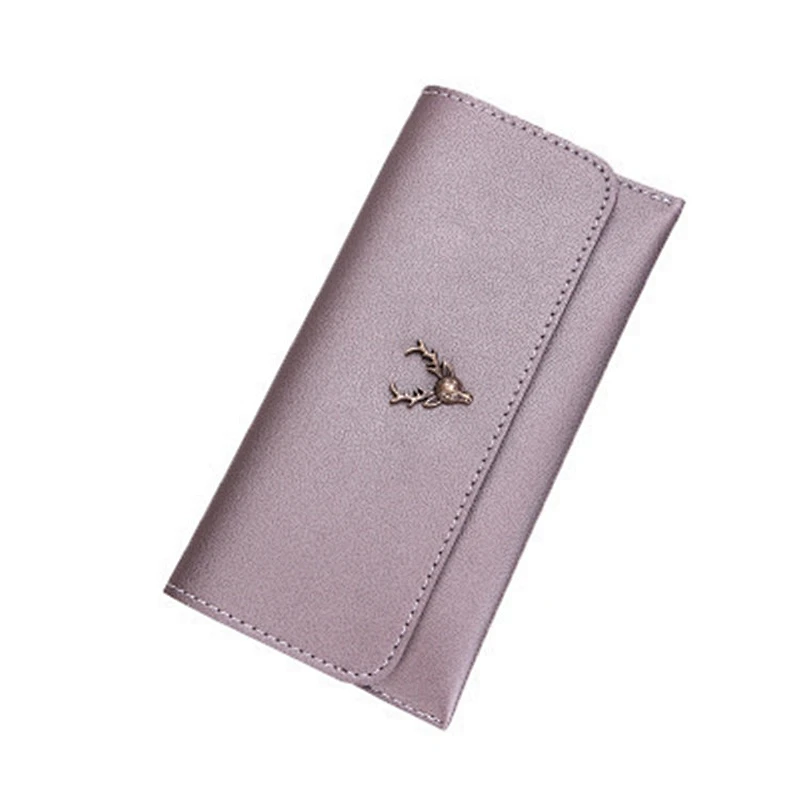 Promotional Waterproof Long Card Wallet PU Leather Girls Tote Wallet