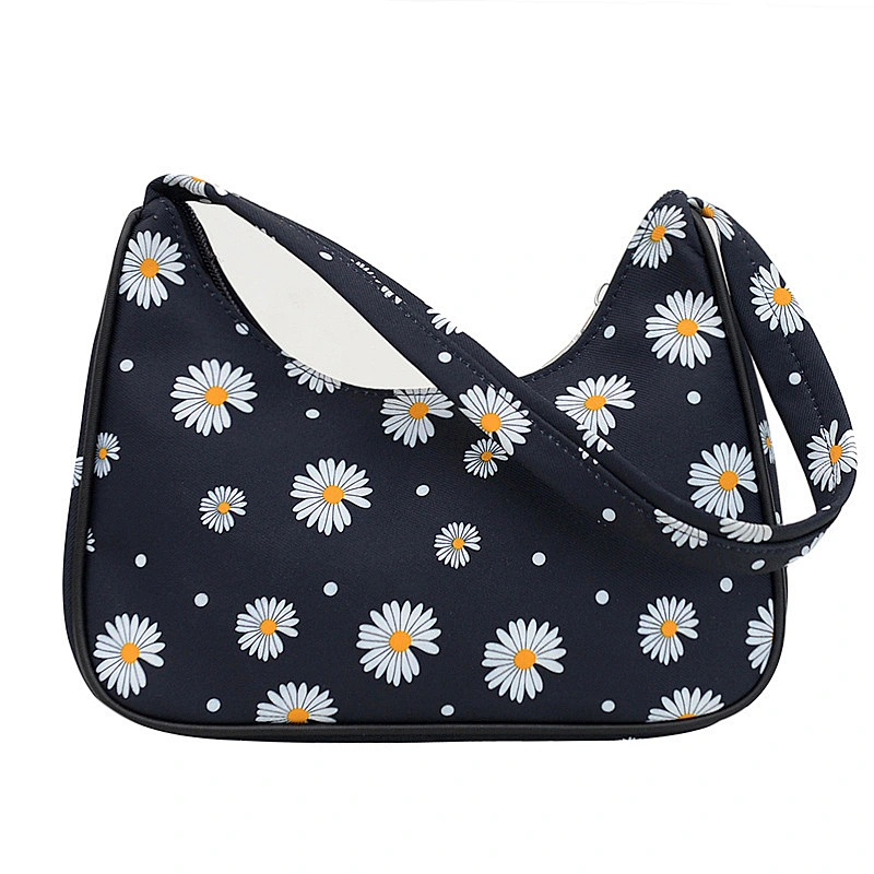 Wholesale Mini Crossbody Bag Amazon Shoulder Bag Women Fashion Nylon Printed Daisy Underarm Bag