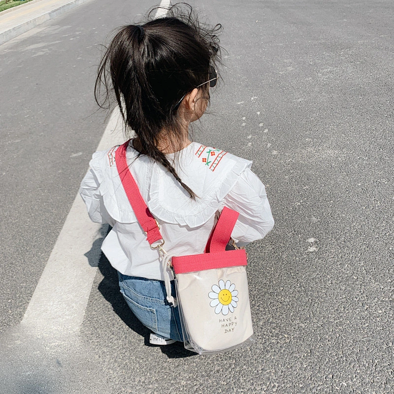 2020 Clear PVC Canvas Bags Girls Cute Single Shoulder Messenger Handbags Kids Girls Casual Mini Crossbody Bags
