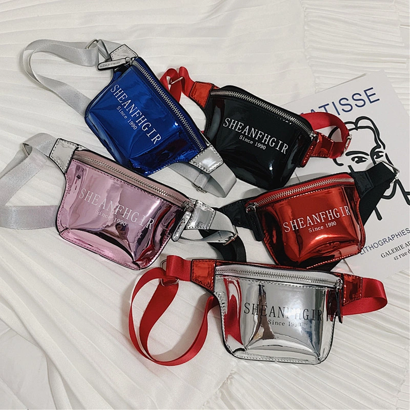 Customization Women Waterproof Laser Wide Belt Waist Pack Transparent Outdoor Fanny Pack